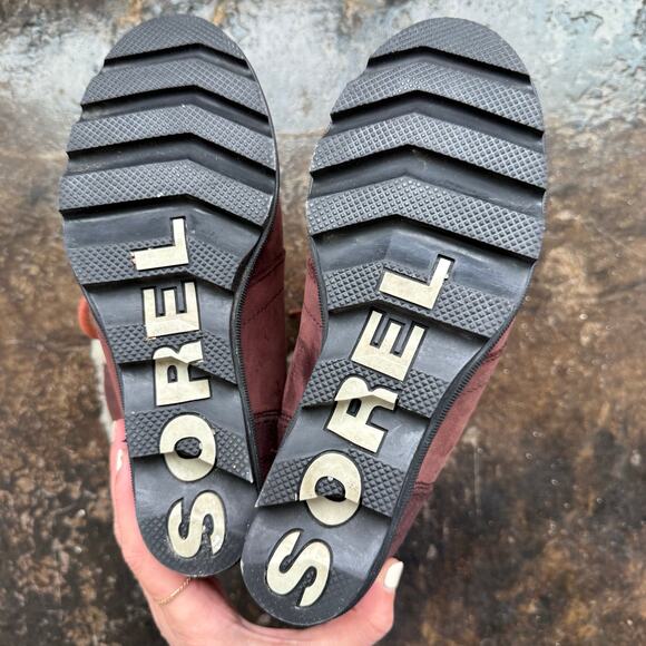 Sorel Boots Joan of Arctic Wedge II Suede Shearling Lace Up Winter Wedge Women 9 - Picture 5 of 5